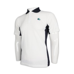 P1145 訂製男裝撞色領Polo恤 修身 Polo恤生產商    白色撞色領黑色 P1145 訂製男裝撞色領Polo恤 修身 Polo恤生產商    白色撞色領黑色